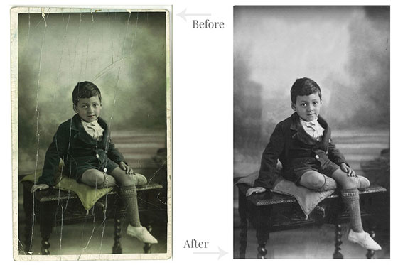 Restoring Black and White Photos